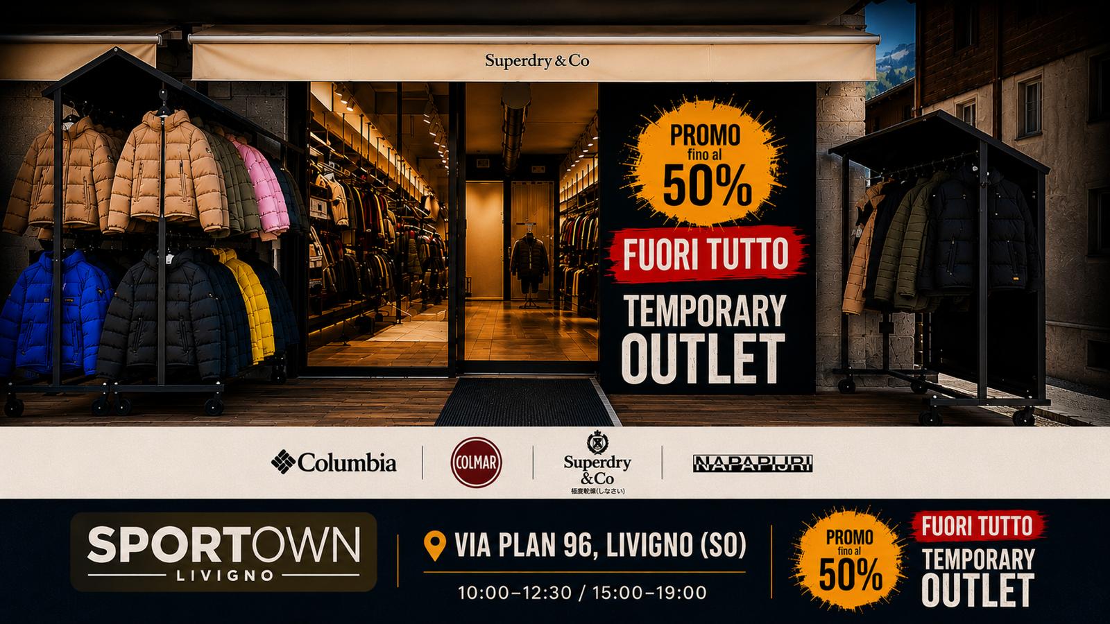 Temporary outlet